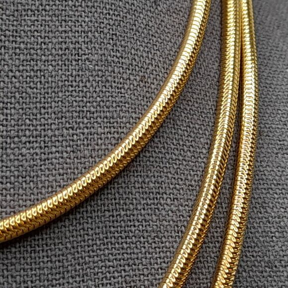 Vintage Monet Gold Plated Necklace 52 Inch Sister Clasp - Picture 4 of 12